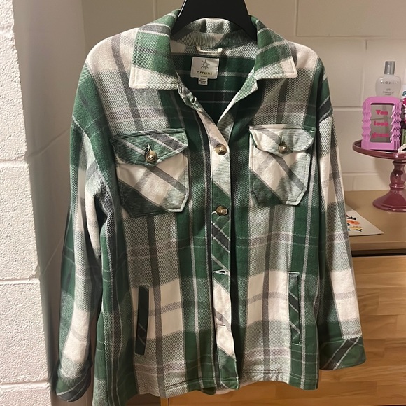 Aerie Offline Plaid Flannel - Picture 3 of 7